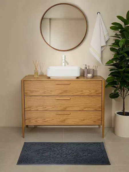 Изображение товара Набор ковриков для ванной и туалета Arya Rejoon 60x50, 60x100 (антрацитовый)