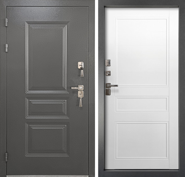 Изображение товара Входная дверь Промет Винтер-100 88x205 (левая, графит бланко)