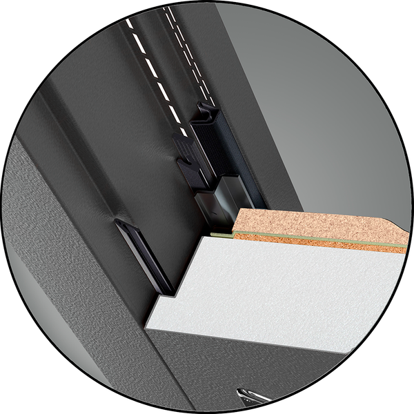 Изображение товара Входная дверь Промет Винтер-100 88x205 (левая, графит бланко)