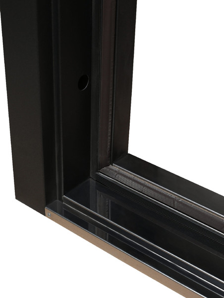 Изображение товара Входная дверь Промет Винтер-100 98x205 (правая, графит бланко)