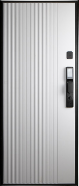 Изображение товара Входная дверь Промет Рона Смарт 86x205 (правая, бетон графит/шагрень белая/черный муар)