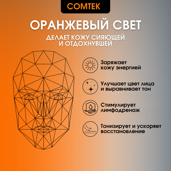 Изображение товара Светодиодная маска для омоложения кожи лица Comtek DM21