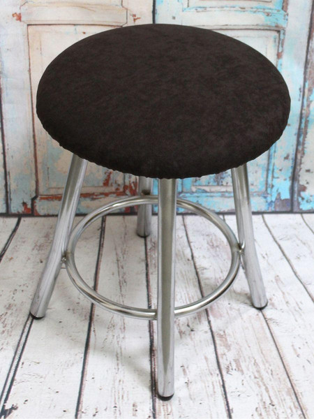 Изображение товара Чехол на табурет MATEX Velours / 45-762 (темно-коричневый)