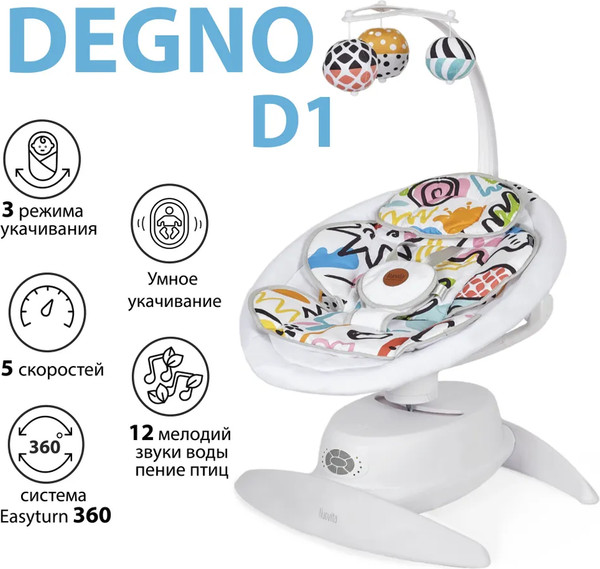 Изображение товара Детский шезлонг Nuovita Degno D1 (белый/дымчато-белый)