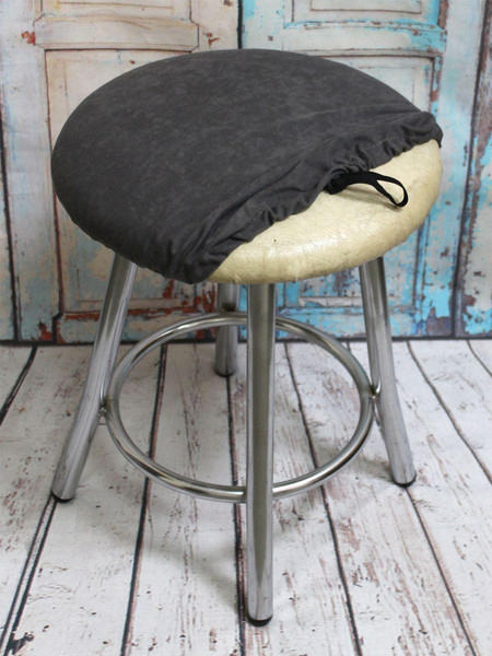 Изображение товара Чехол на табурет MATEX Velours / 45-847 (серый)