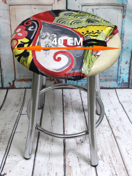 Изображение товара Чехол на табурет MATEX Concept. Line. Театр / 51-510 (серый/оливковый/красный)