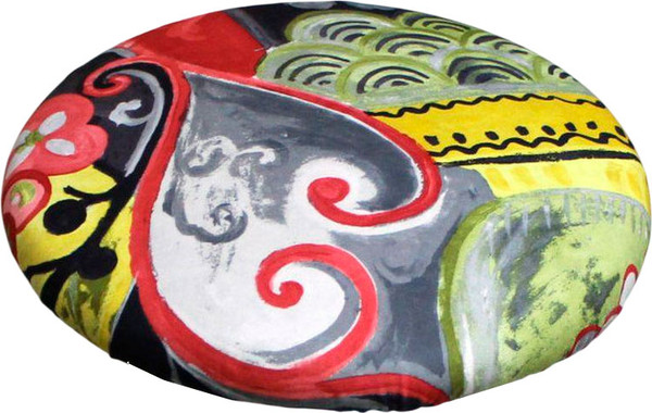 Изображение товара Чехол на табурет MATEX Concept. Line. Театр / 51-510 (серый/оливковый/красный)