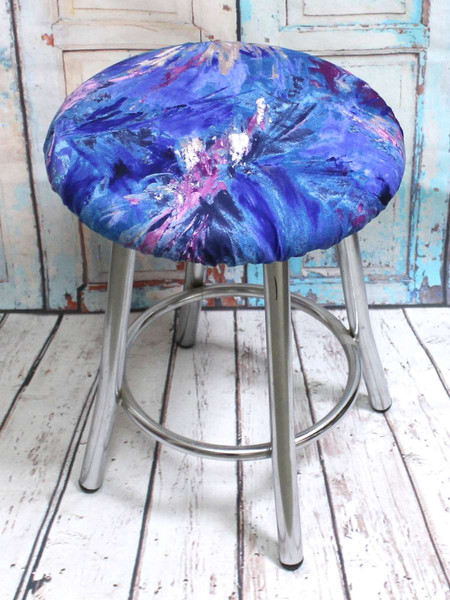 Изображение товара Чехол на табурет MATEX Concept. Line. Зима / 51-725 (синий)