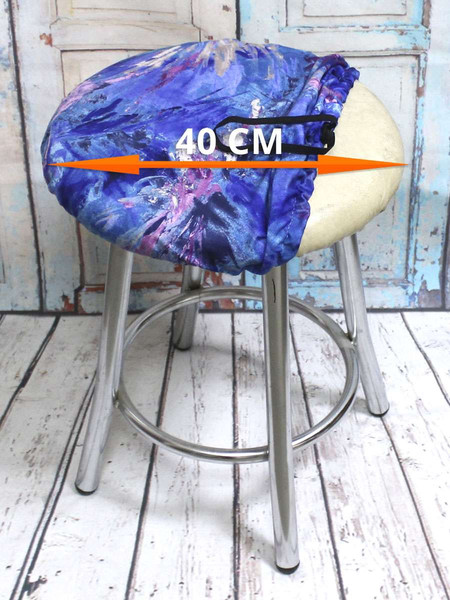 Изображение товара Чехол на табурет MATEX Concept. Line. Зима / 51-725 (синий)