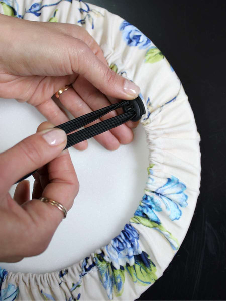 Изображение товара Чехол на табурет MATEX Concept. Line. Голубой Жемчуг / 51-800 (бежевый/голубой)