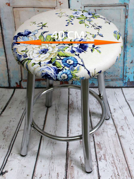 Изображение товара Чехол на табурет MATEX Concept. Line. Голубой Жемчуг / 51-800 (бежевый/голубой)