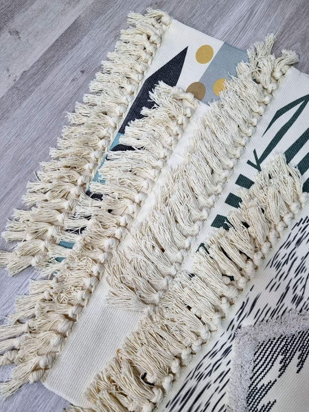 Изображение товара Коврик MATEX Tufted / SLY2314 (бежевый/темно-коричневый)