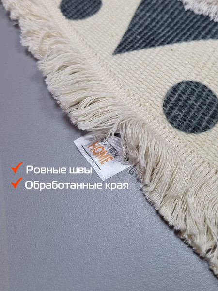 Изображение товара Коврик MATEX Tufted / SLY2323 ( бежевый/черный графит)
