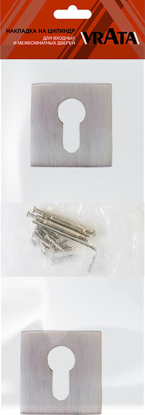 Изображение товара Накладка на цилиндр Vrata EТ AL 03 Slim (никель)