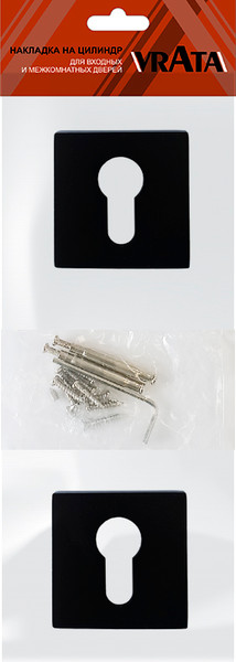 Изображение товара Накладка на цилиндр Vrata EТ AL 03 Slim (черный)