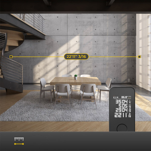 Изображение товара Лазерный дальномер HOTO Smart Laser Measure Pro H-D50 / HTE0025GL (черный)