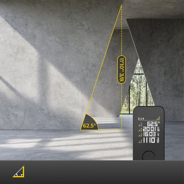 Изображение товара Лазерный дальномер HOTO Smart Laser Measure Pro H-D50 / HTE0025GL (черный)