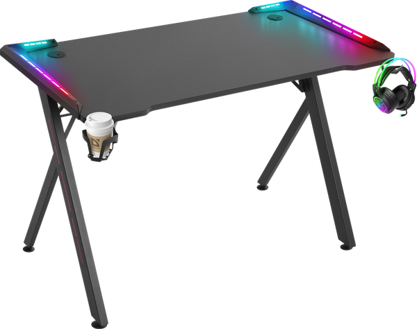 Изображение товара Геймерский стол Defender Extreme RGB / 64307 (черный)