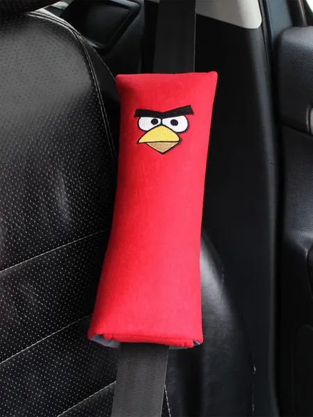 Изображение товара Накладка на ремень безопасности MATEX Birds / 25-146 (красный/серый)