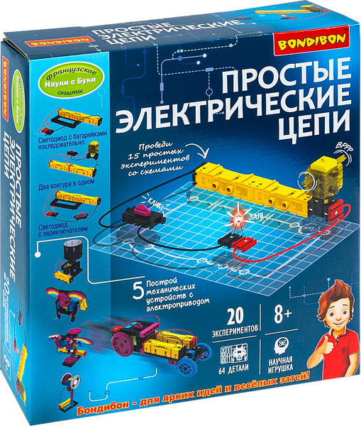 Изображение товара Научная игра Bondibon Простые электрические цепи / ВВ6486