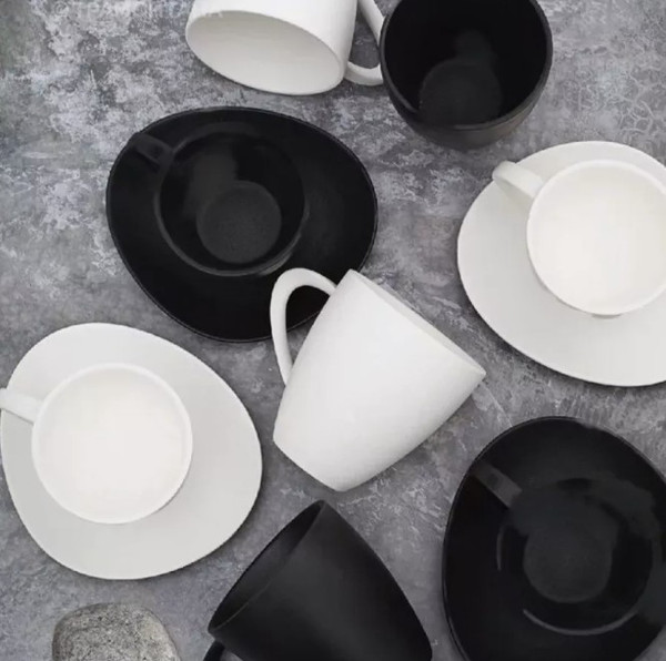 Изображение товара Чашка с блюдцем Domenik Rock Black DM8026