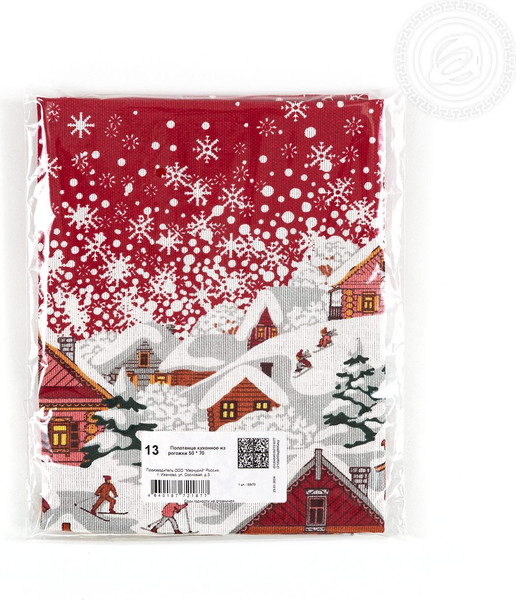 Изображение товара Полотенце АртПостель Новогодняя ночь из рогожки (50x70)