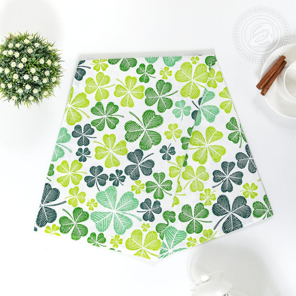 Изображение товара Полотенце АртПостель Клевер из рогожки (50x70)