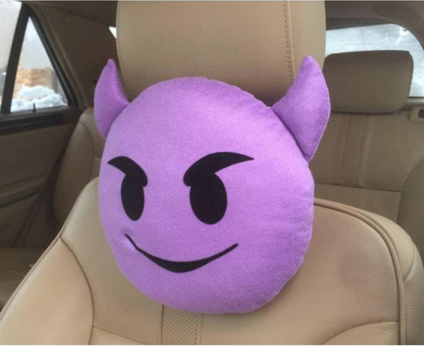 Изображение товара Подушка для автомобиля MATEX Emoji. Smile, Чертенок / 26-839 (фиолетовый)