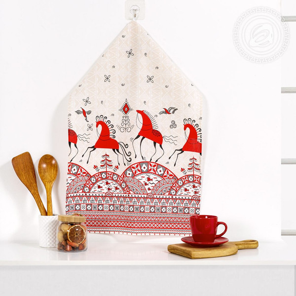 Изображение товара Полотенце АртПостель Былины из рогожки (50x70)