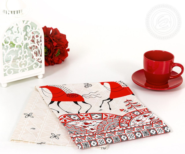 Изображение товара Полотенце АртПостель Былины из рогожки (50x70)