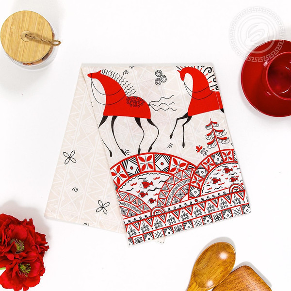 Изображение товара Полотенце АртПостель Былины из рогожки (50x70)