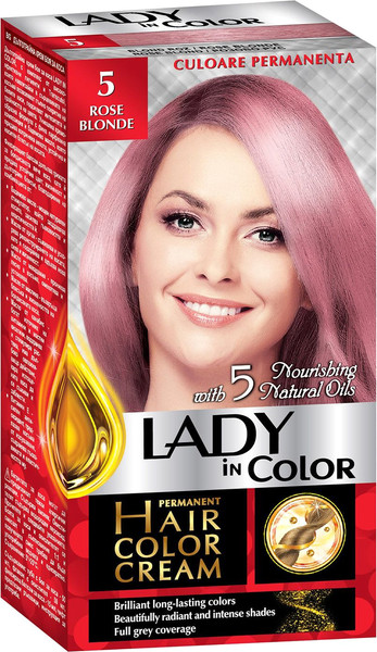 Изображение товара Крем-краска для волос Lady In Color тон 5 Розовый Блонд