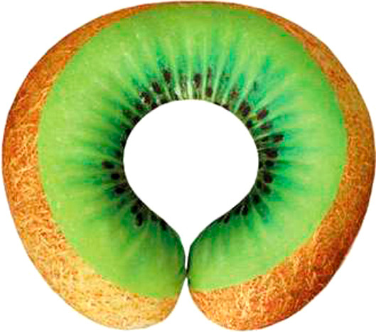 Изображение товара Подушка на шею MATEX Frutis. Киви / 27-478 (зеленый/светло-коричневый)