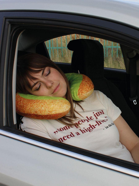 Изображение товара Подушка на шею MATEX Frutis. Киви / 27-478 (зеленый/светло-коричневый)