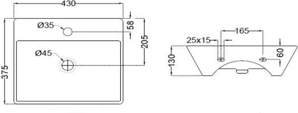 Изображение товара Умывальник Jaquar ECS-WHT-933