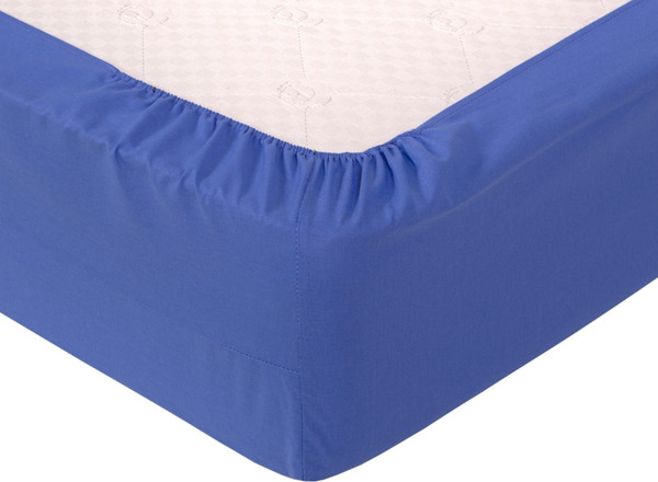 Изображение товара Простыня АртПостель Синий на резинке 985 (180x200)