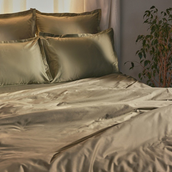 Изображение товара Простыня Sima-Land Home Олива 140x200 на резинке / 10217115