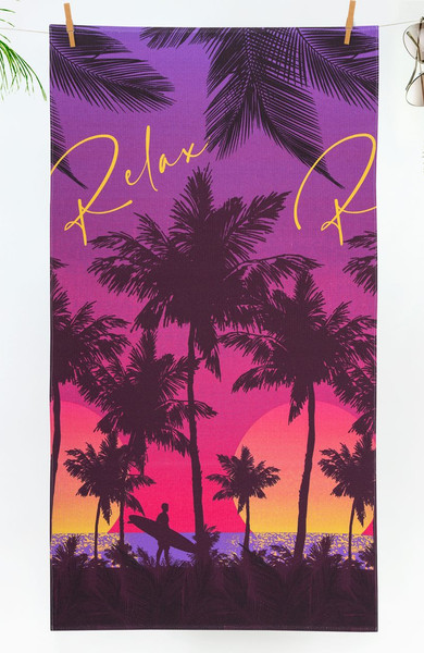 Изображение товара Полотенце АртПостель Вафельное банное Южная ночь (80x150)