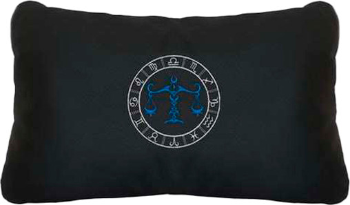 Изображение товара Подушка для автомобиля MATEX Знаки Зодиака. Весы / 27-577 (черный/синий)