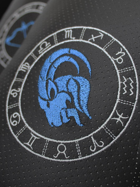 Изображение товара Подушка для автомобиля MATEX Знаки Зодиака. Козерог / 27-607 (черный/серый)