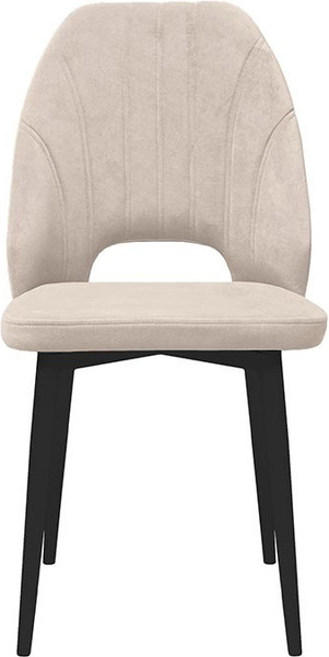 Изображение товара Стул ТриЯ Капри конус Т2 исп.2 (черный муар/велюр бежевый)