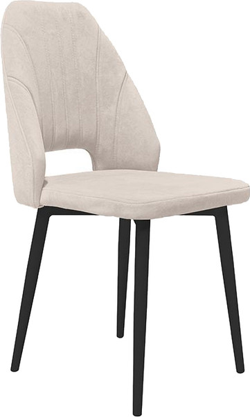 Изображение товара Стул ТриЯ Капри конус Т2 исп.2 (черный муар/велюр бежевый)