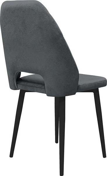 Изображение товара Стул ТриЯ Капри конус Т2 исп.2 (черный муар/велюр темно-серый)