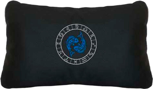 Изображение товара Подушка для автомобиля MATEX Знаки Зодиака. Рыбы / 27-645 (черный/белый)