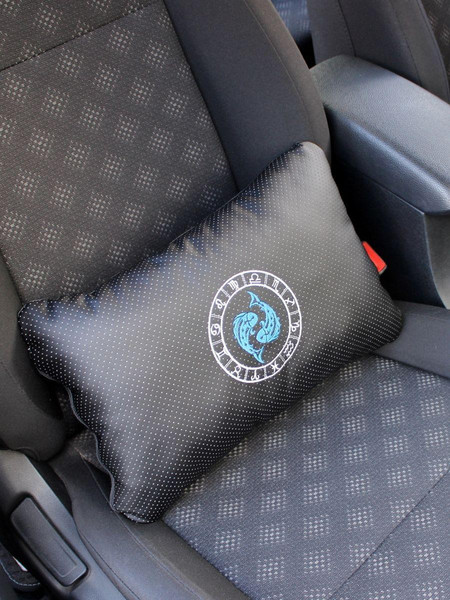 Изображение товара Подушка для автомобиля MATEX Знаки Зодиака. Рыбы / 27-645 (черный/белый)