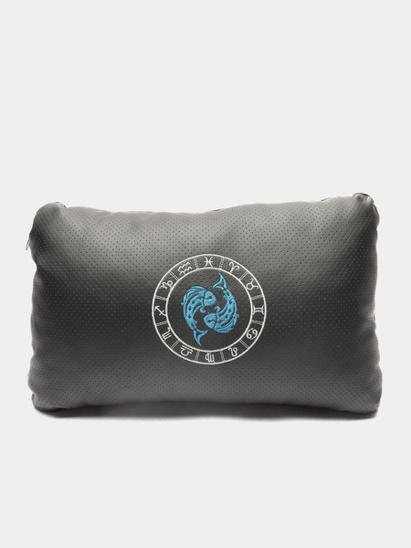 Изображение товара Подушка для автомобиля MATEX Знаки Зодиака. Рыбы / 27-645 (черный/белый)