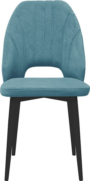 Изображение товара Стул ТриЯ Капри конус Т2 исп.2 (черный муар/велюр бирюзовый)
