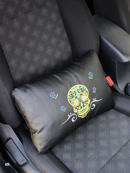 Изображение товара Подушка для автомобиля MATEX Черепа / 27-683 (желтый)