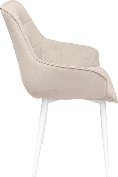 Изображение товара Стул ТриЯ Шато конус Т2 (белый муар/велюр бежевый)