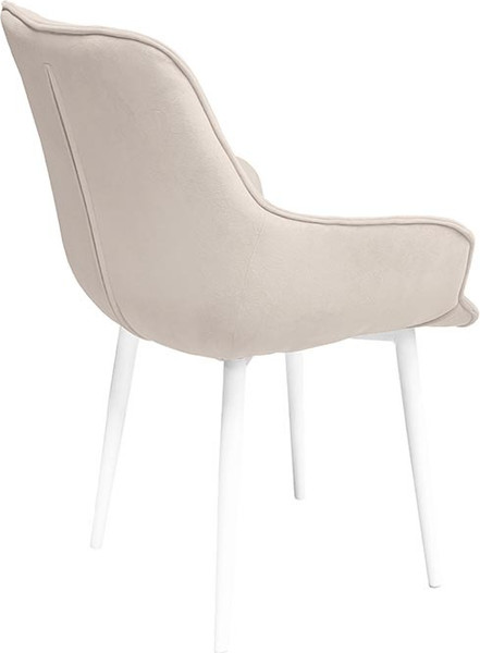 Изображение товара Стул ТриЯ Шато конус Т2 (белый муар/велюр бежевый)